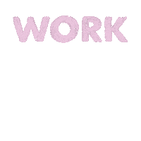 Work Hand Letter Sticker