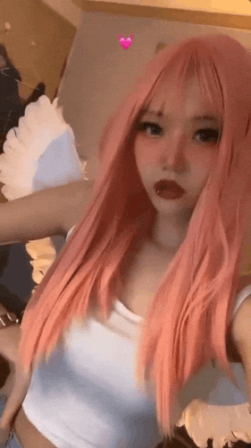 SATANMATE girl twitch angel korean GIF