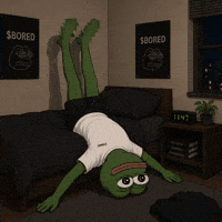 Bored Pepe The Frog GIF by The People Upstairs