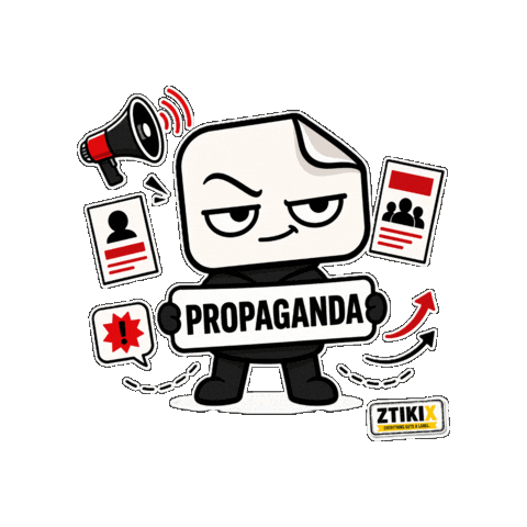 Mass Media Propaganda Sticker by ZTIKIX