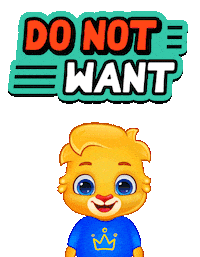 No Way Ugh Sticker by Lucas and Friends by RV AppStudios
