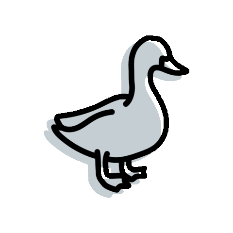 Blue Duck Sticker by Tuesday Management