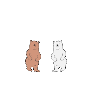 Polar Bear Love Sticker