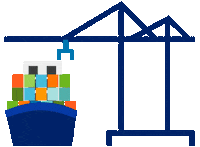 Loading Shipping Sticker by HHLA