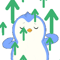 To The Moon Arrow Sticker by Pudgy Penguins