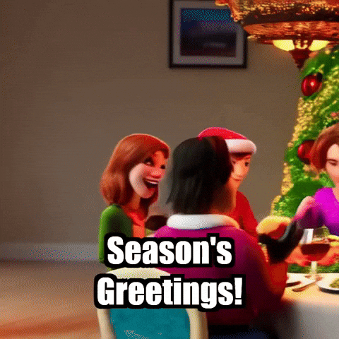 Seasons Greetings Friends GIF by elkijahspark
