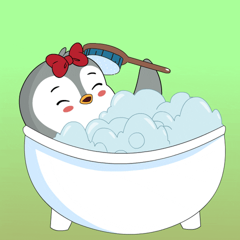 Bathing Hot Tub GIF by Pudgy Penguins