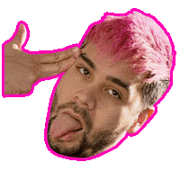 levenkhandj tongue uptempo frenchcore levenkhan Sticker