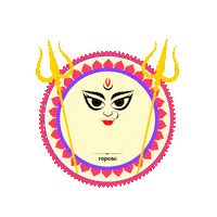 Jai Mata Di Celebration Sticker by Roposo