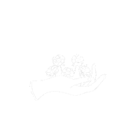 designonthemoon flower hand growing main Sticker