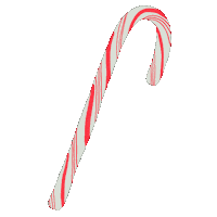 Candy Cane Christmas Sticker