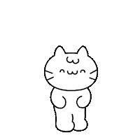 Happy Cat Sticker by Mikitti