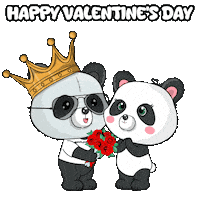 I Love You Hearts Sticker by PandaPals