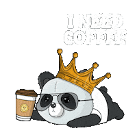 Tired Good Morning Sticker by PandaPals