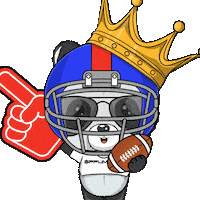 Super Bowl Football Sticker by PandaPals