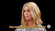Charlize Theron Hot Ones GIF by First We Feast