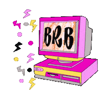Glitch Computer Sticker