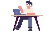 design-jat music work zoom call Sticker