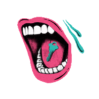 hideawayofficial scream mouth key hideaway Sticker