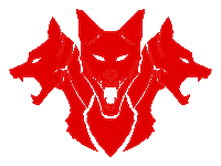 Red Dog Strongman Sticker by Cerberus Strength