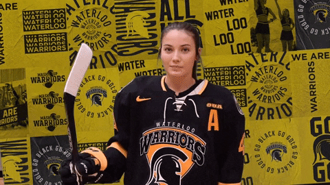 Football Hockey GIF by Waterloo Warriors