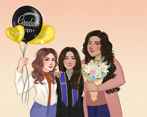 imsandrai giphyupload happy illustration friends GIF