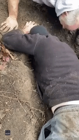 'Do Not Let Her Go’ - Tearful Reunion as Dog Trapped Underground Is Rescued