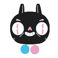 Cat Smile Sticker by Ben Arrowsuch