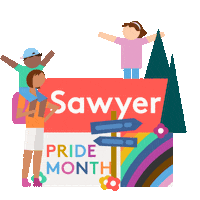 Drag Queen Rainbow Sticker by Sawyer