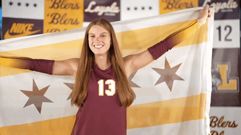 Loyola Wvb GIF by LoyolaRamblers