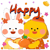 Happy Illustration Sticker