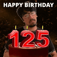 Happy 125 GIF