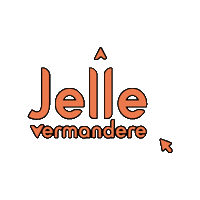 jellevermandere logo name jelle vermandere Sticker