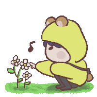 Flower 小熊 Sticker