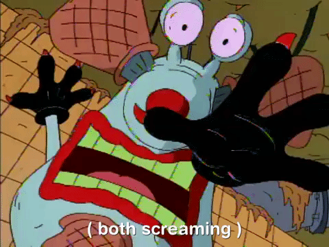 nickrewind giphydvr nicksplat aaahh real monsters giphyarm041 GIF