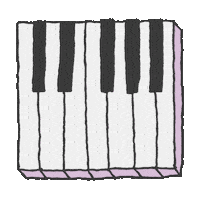 Piano Keys Sticker by SXSW