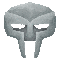 Mf Doom Mask Sticker by subtlestrokes