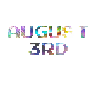 august 3 Sticker by GIF CALENDAR