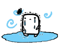 sad cry Sticker