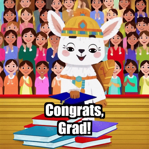 Congrats Success GIF by Llamaozi