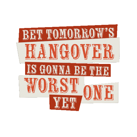 Jordan Davis Hangover Sticker by The Parish