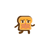 sad run Sticker by Here Studio
