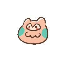 Owl Eating Sticker