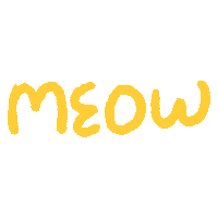 Meow Hand Drawn Sticker