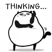 ThisisBoringday cat think load thisisboringday Sticker