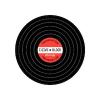 Record Donate Blood Sticker by Bloodworks Northwest