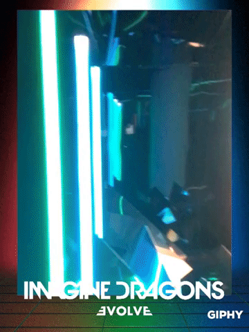 evolve GIF by IMAGINE DRAGONS ARCADE