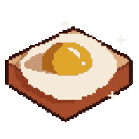 Pixel Morning Sticker