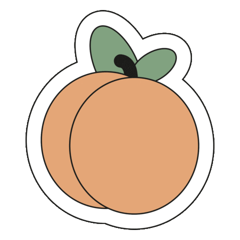 Fruit Peach Sticker