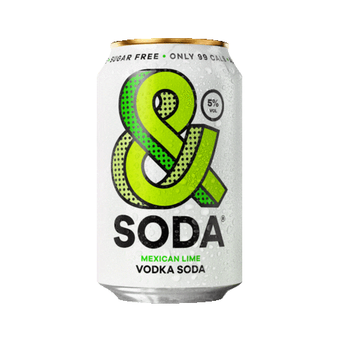 andsoda vegan pop fruit alcohol Sticker